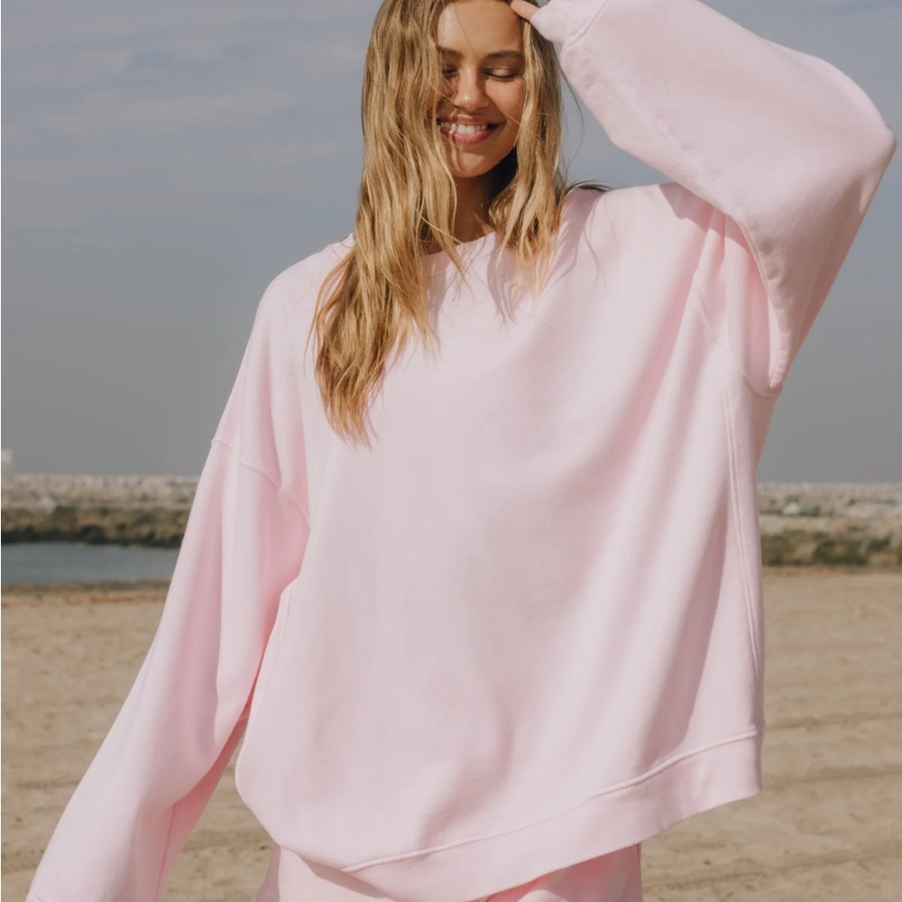 Daily Drills "Cupid" Oversized Pink Sweatshirt